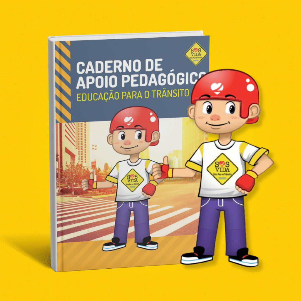 Elaboração de 02 CADERNOS DE APOIO PEDAGÓGICO de EDUCAÇÃO para o TRÂNSITO. Um em parceria com a Secretaria de Estado da Educação do Maranhão e publicado em 31.03.2016 e o outro sem parceria.